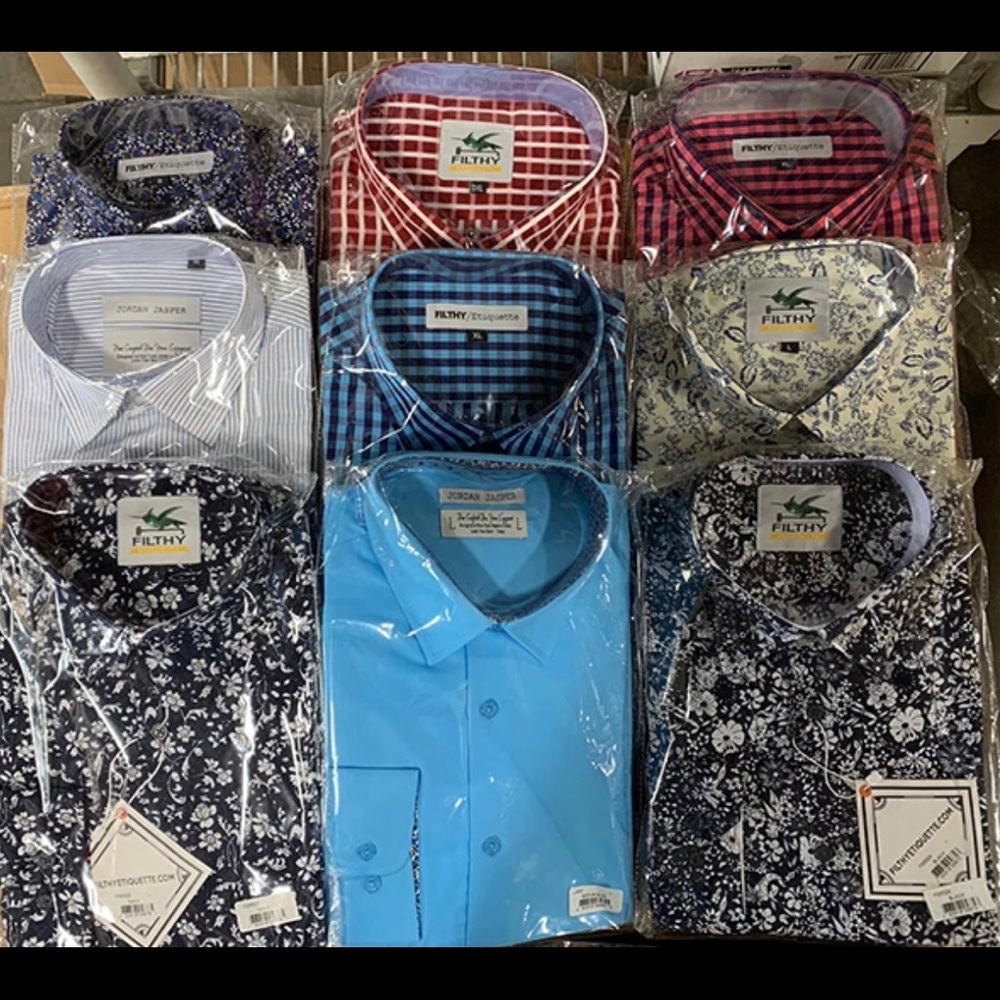 50 Assorted Brand Men Shirts Lot